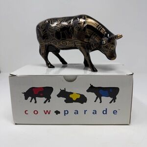 NWT Cow Parade Tattooed Bovine Retired Collectible Cow Figurine #9171